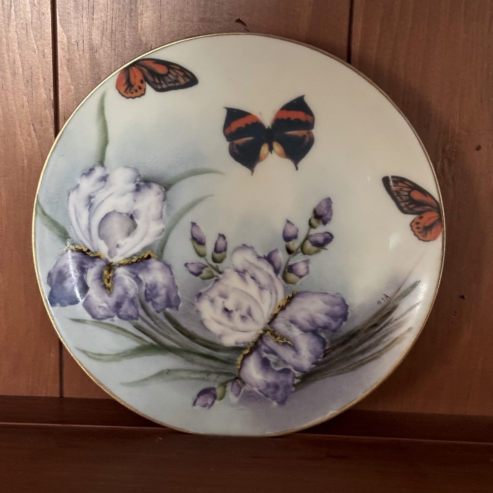 SOLD - Sevres France Butterfly Porcelain Plate 🦋